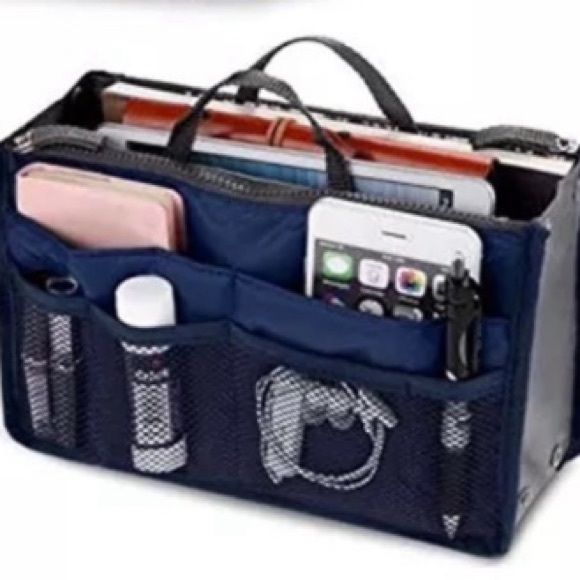 Organizer INSERT declutters or Structured BASEBOARD shapes tote bag purse drawer - Picture 16 of 16